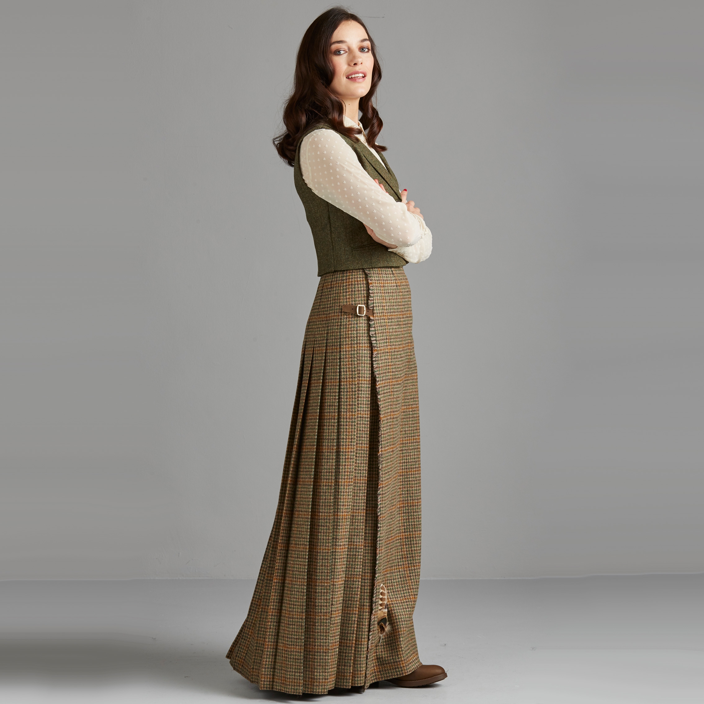 Evolution of Long Tweed Skirt