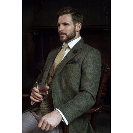 The Kinloch Tweed Waistcoat in Gre... - Kinloch Anderson