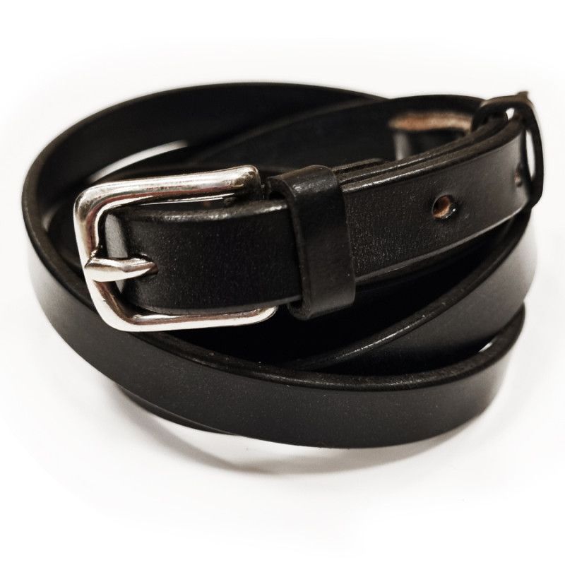 Bridle Leather Sporran Strap - in Black Leather - Kinloch Anderson
